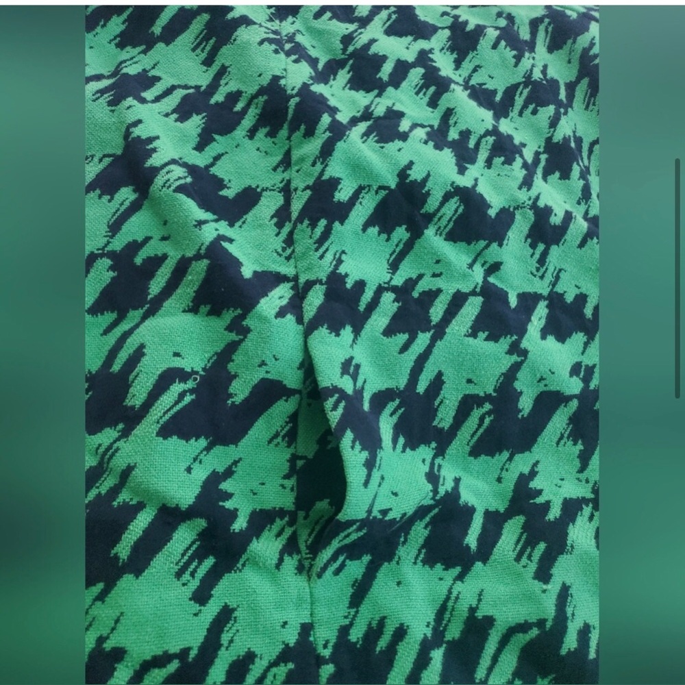 Marc by Marc Jacobs Green and Black Houndstooth Mini Dress - Picture 5 of 8